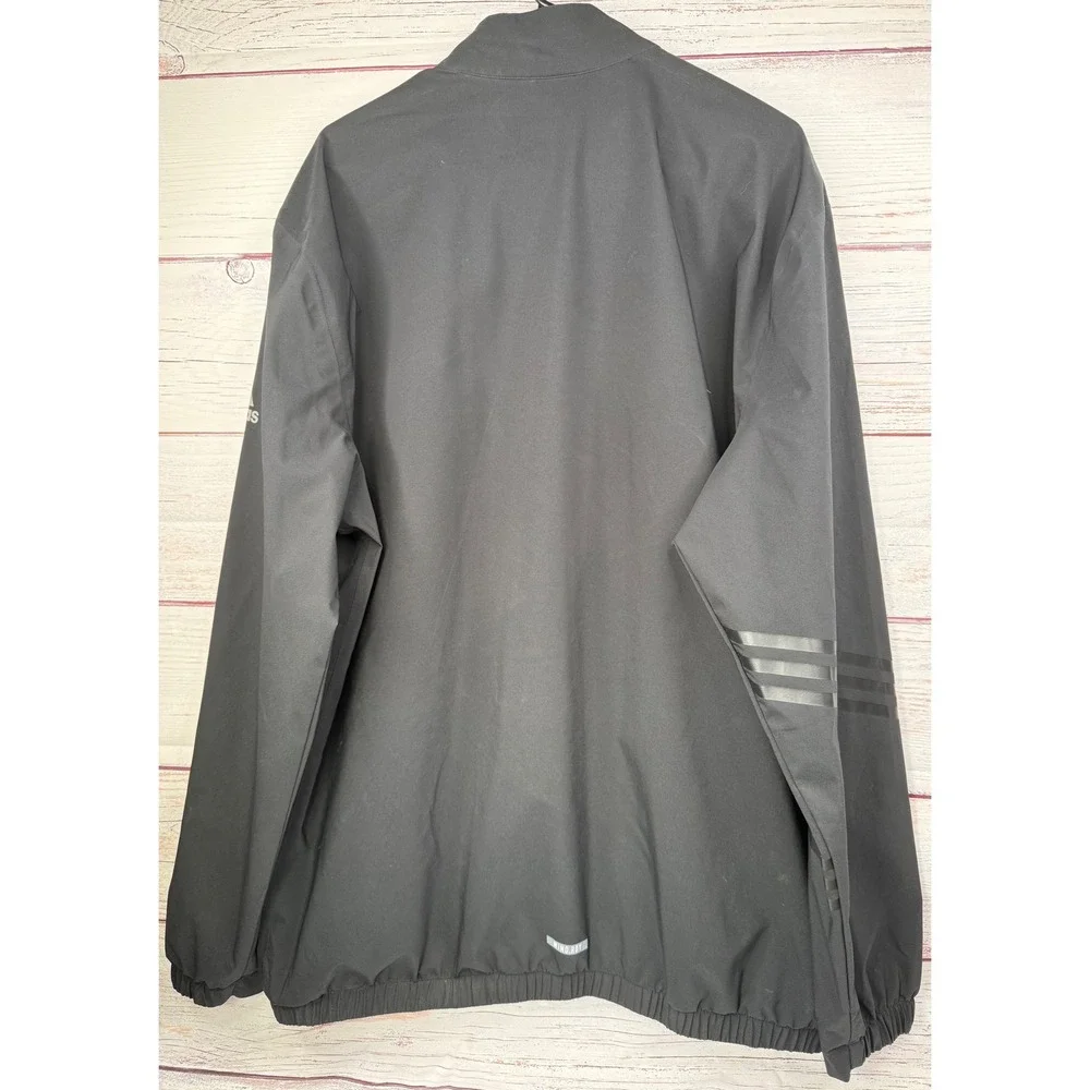 Adidas Mens WIND.RDY Full Zip Jacket Black Windbreaker XL Training Coat